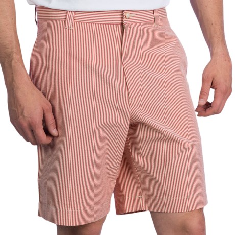 Charleston Khakis Seersucker Shorts Flat Front (For Men)