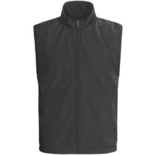 Chase Edward Microfiber Reversible Vest - Full Zip (For Men) in Black - Closeouts