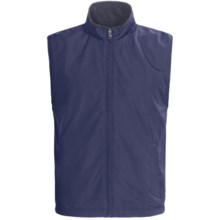 Chase Edward Microfiber Reversible Vest - Full Zip (For Men) in Navy - Closeouts
