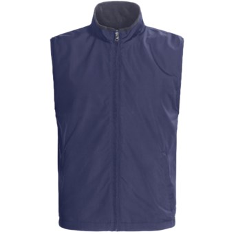 Chase Edward Microfiber Reversible Vest - Full Zip (For Men) in Navy