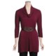 Chenault Cowl Neck Tunic Shirt - Tie Back, Embellished Waist, Long Sleeve (For Women)