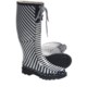 Chooka Canvas Stripes Rain Boots - Waterproof Rubber (For Women)