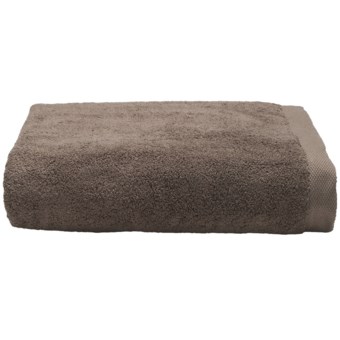 Chortex Self Ridges Bath Sheet - Zero-Twist Cotton, 600gsm in Chocolate