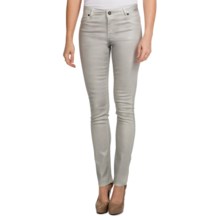 Christopher Blue Ava Stretch Jegging Pants - Metallic Finish (For Women) in Silver - Closeouts