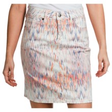 Christopher Blue Nolina Skirt (For Women) in White Ikat - Closeouts