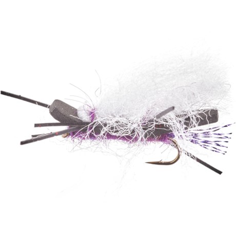 Montana Fly Company Chubby Chernobyl Dry Fly - Dozen - PURPLE/WHITE WING (14 )