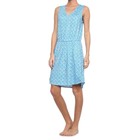 Cabana Life Cinched Cover-Up Dress - UPF 50+, Sleeveless (For Women) - PREPPY GEO (S )