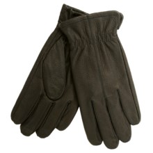 Cire by Grandoe Jackeroo Pebbled Deerskin Gloves - Microfleece Lining (For Men) in Black - Closeouts