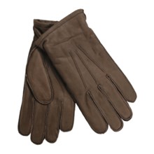 Cire by Grandoe Jackson Premium Sheepskin Leather Gloves - Micropile Lining (For Men) in Brown - Closeouts