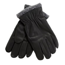 Cire by Grandoe Pilot II Gloves - Sheepskin Leather, Fleece Lining (For Men) in Black/Grey - Closeouts