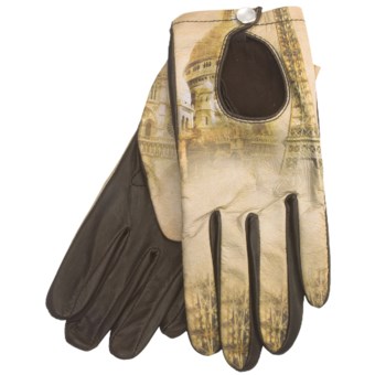 Cire by Grandoe Prelude Sheepskin Gloves (For Women) in Paris/Brown