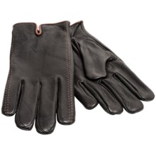 Cire by Grandoe Tacoma Deerskin Gloves - Cashmere Lined (For Men) in Black - Closeouts