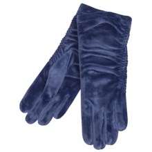 Cire by Grandoe Velvet Touch Gloves - Velvet Velour (For Women) in Navy - Closeouts