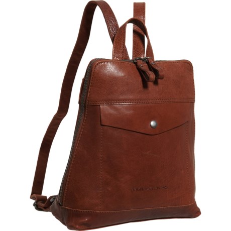 Spikes and Sparrow City Backpack - Leather (For Women) - BRANDY ( )