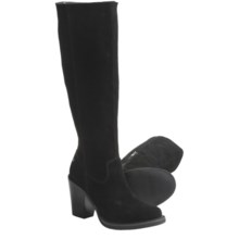 CK Jeans Hollyann Suede Boots - Knee High (For Women) in Black - Closeouts