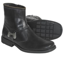 CK Jeans Roger Boots - Suede (For Men) in Black Cracked Suede - Closeouts