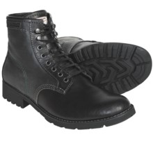 CK Jeans Trevor Boots - Lace-Ups (For Men) in Black/Black Canvas/Leather - Closeouts