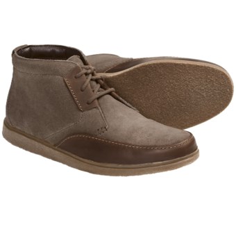 Clarks Brayer Ankle Boots (For Men) in Taupe Suede