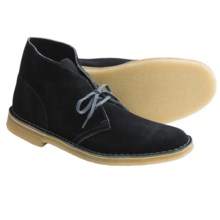 Clarks Desert Boots - Suede (For Men) in Black/Grey Suede - Closeouts