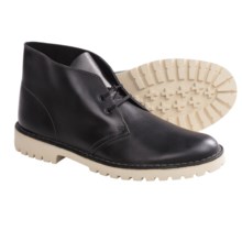 Clarks Desert Trooper Ankle Boots - Leather (For Men) in Black Leather - Closeouts