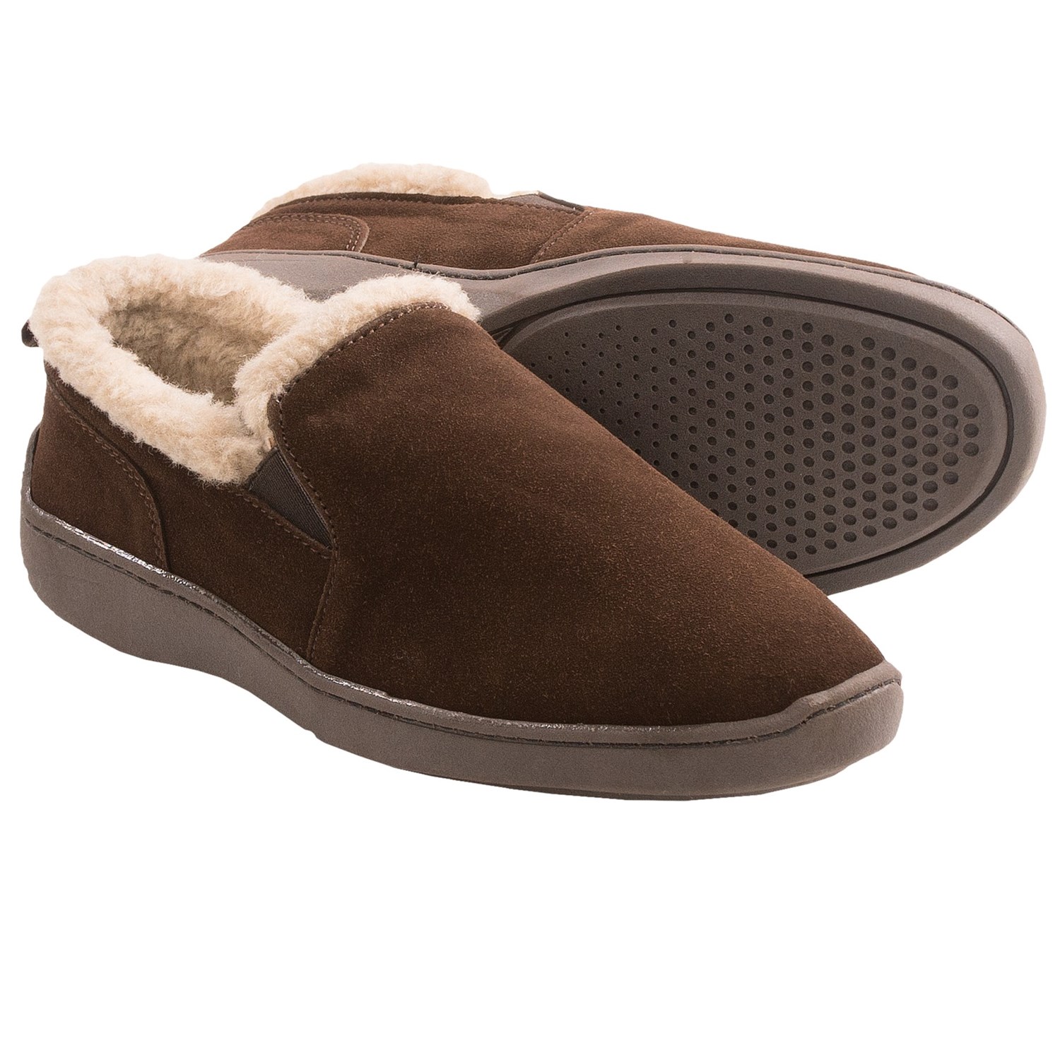 for Clarks slippers clarks Suede men Slippers in (For Twin Men)  Brown Gore