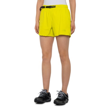 The North Face Class V Belted Shorts (For Women) - SULPHUR SPRUCE GREEN (XS )