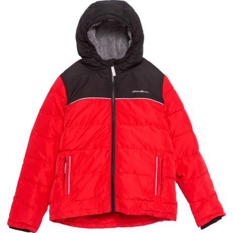 Eddie Bauer Classic Down Jacket - 650 Fill Power (For Boys) - RUGBY RED (L )
