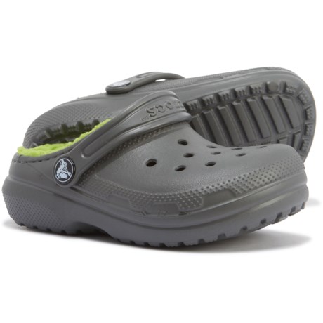 UPC 887350983029 product image for Classic Lined Clogs (For Boys) - SLATE GREY/VOLT GREEN (12T ) | upcitemdb.com