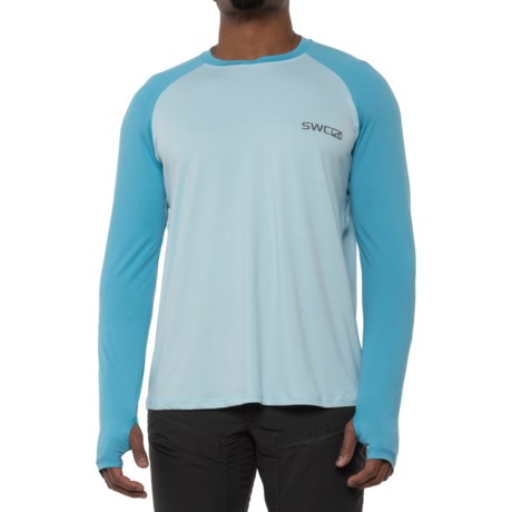 SKINNY WATER CULTURE Clearwater Raglan Shirt - UPF 30+, Long Sleeve (For Men) - ICE BLUE/BLUE HORIZON (XL )