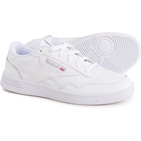 Reebok Club Memt Sneakers - Leather (For Women) - White/Steel/White (8 )