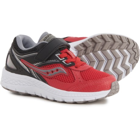 Saucony Cohesion 14 A/C Running Shoes (For Boys) - RED/BLACK (13C )