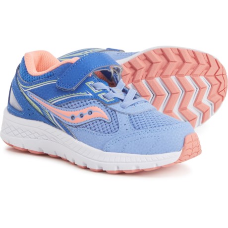 Saucony Cohesion 14 A/C Running Shoes (For Girls) - BLUE/CORAL (3C )