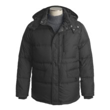 Cole Haan Essential Down Coat - Removable Hood (For Men) in Dark Brown - Closeouts