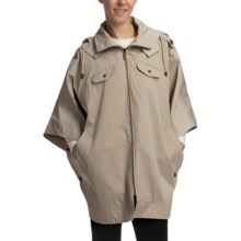 Cole Haan Gabardine Poncho (For Women) in Tan - Closeouts