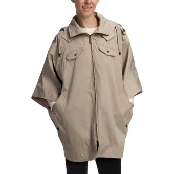 Cole Haan Gabardine Poncho (For Women) in Tan