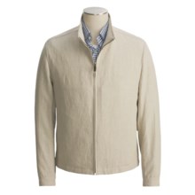 Cole Haan Lightweight Linen Jacket - Stand-Up Collar (For Men) in Natural - Closeouts