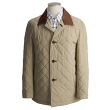 Cole Haan Lightweight Quilted Jacket - Leather Trim (For Men) in Putty - Closeouts