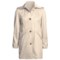 Cole Haan Outerwear Car Coat - Zip-Off Hood (For Women) in Beige