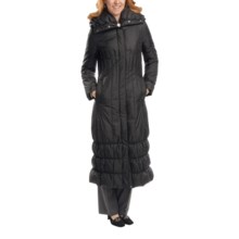 Cole Haan Outerwear Classic Long Down Coat (For Women) in Black - Closeouts