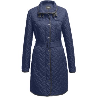 Cole Haan Outerwear Quilted Coat - (For Women) in Cobalt