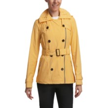 Cole Haan Water-Resistant Hooded Jacket (For Women) in Yellow - Closeouts