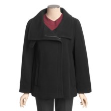 Cole Haan Wool-Cashmere Coat - Bell Sleeve (For Women) in Black - Closeouts