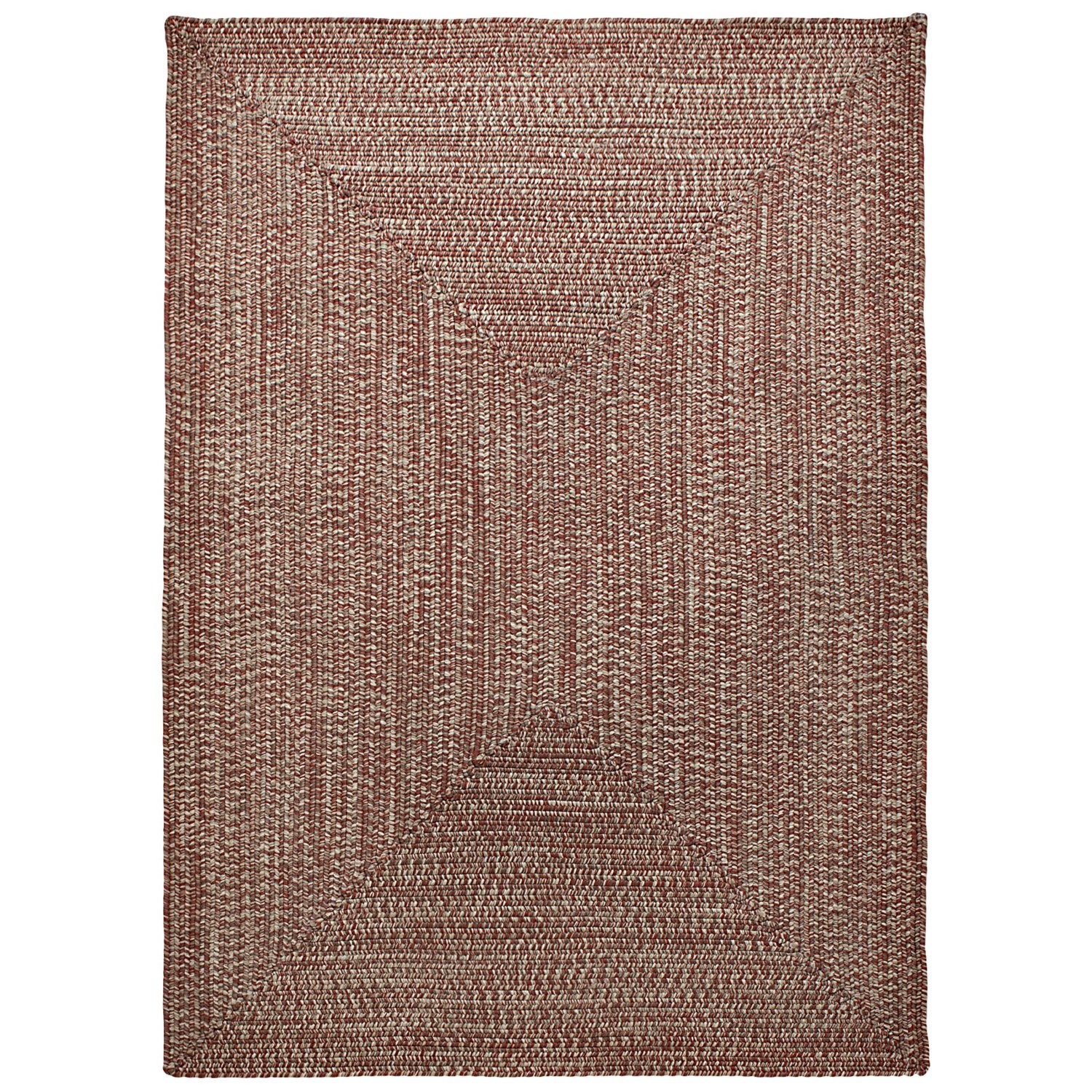 Colonial Mills Braided Indoor/Outdoor Area Rug 5x7’, Rustic Tweed