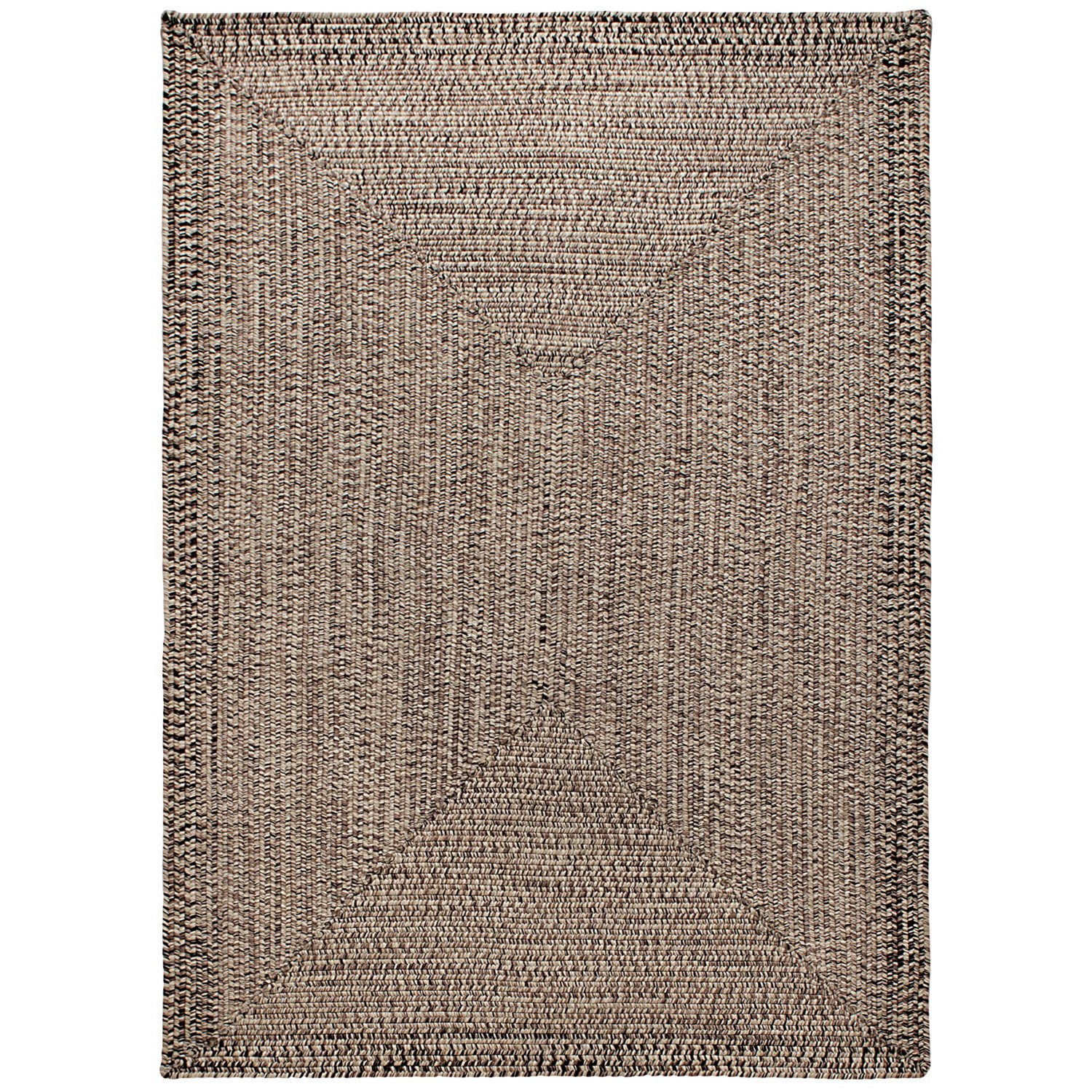 Colonial Mills Braided Indoor/Outdoor Area Rug 8x10’, Rustic Tweed