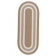 Colonial Mills Brookside Banded Oval Floor Runner - Indoor-Outdoor, 2x7'