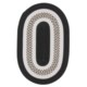 Colonial Mills Brookside Banded Oval Rug - Indoor-Outdoor, 9x12'