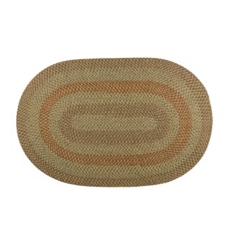 Colonial Mills New Thimbleberries Rug - Reversible, 6x9', Oval in Roasted Chestnut