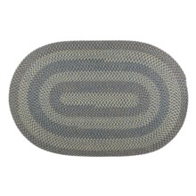 Colonial Mills New Thimbleberries Rug - Reversible, Oval, 22x34"  in Yukon Sky - Overstock