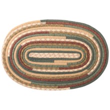 Colonial Mills Thimbleberries Garden Grove Oval Rug - 5x7' in Harvest - Closeouts