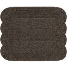 Colonial Mills Wool Blend Stair Treads - Set of 4, 8x28" in Brown - Overstock